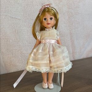 Kripebush 904- Marni’s party dress-Charming Blonde Doll with Pink Dress